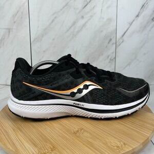 Saucony Omni 20 Mens Size 11 Black White Running Walk Sneakers Shoes S20681-10
